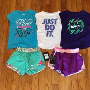 Nike Girls Bundle Tees & Shorts